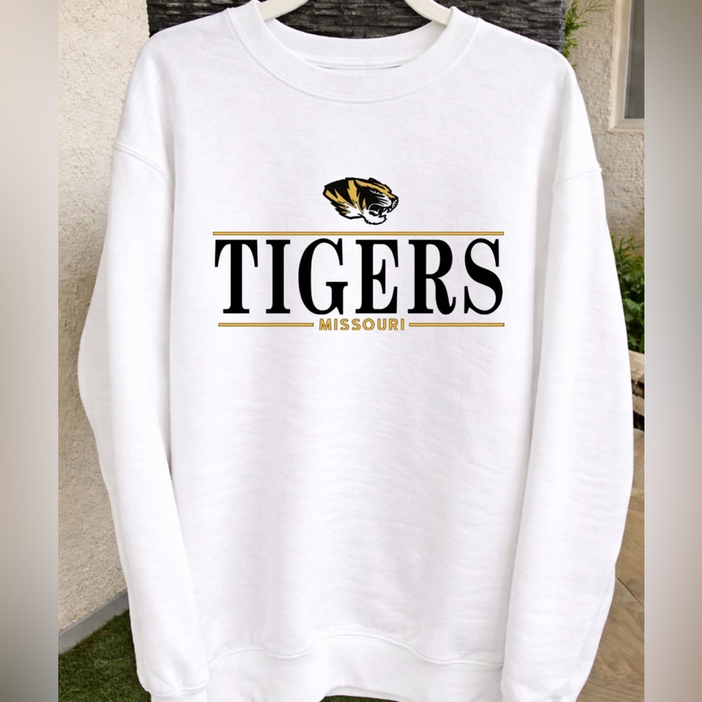 White Tigers Missouri Sweatshirt, Mizzou Tigers